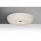 Besa Lighting Nimbus 16 Ceiling, Opal Matte, Satin Nickel, 1x34W LED NIMBUS1607C-LED-SN - alternate 1